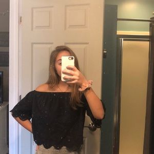 Off the shoulder A&F top!